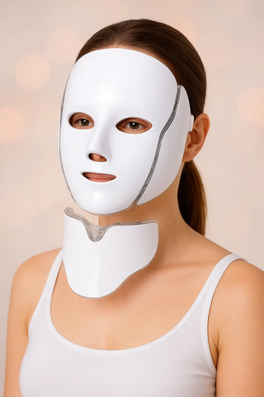 Masque Silicone Visage et Cou Réutilisable-Effet Sauna|Luxlift Rosaé