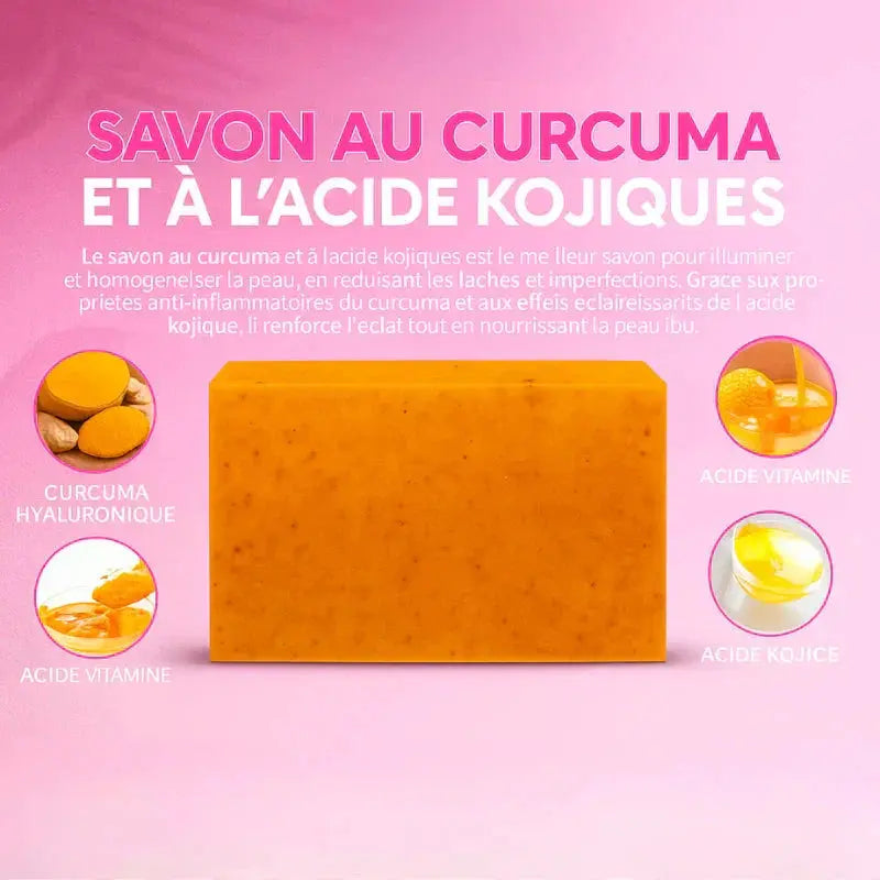 Savon Éclaircissant Naturel au Curcuma et Koji Acid - Luxlift