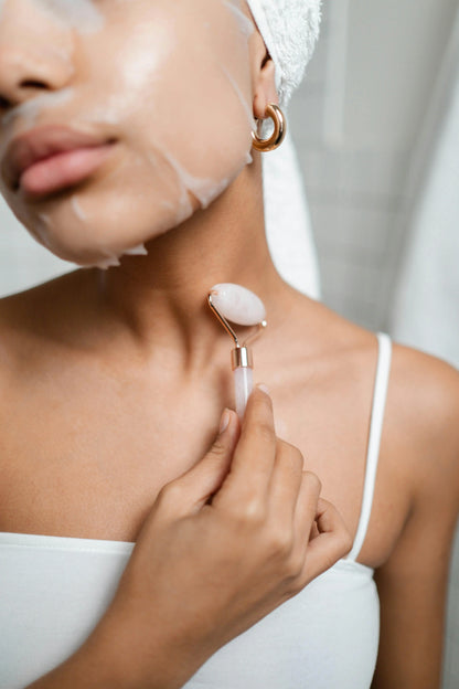 Rouleau de Jade Gua Sha Authentique-Massage Facial Anti-Age|Luxlift - Luxlift